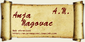 Anja Magovac vizit kartica